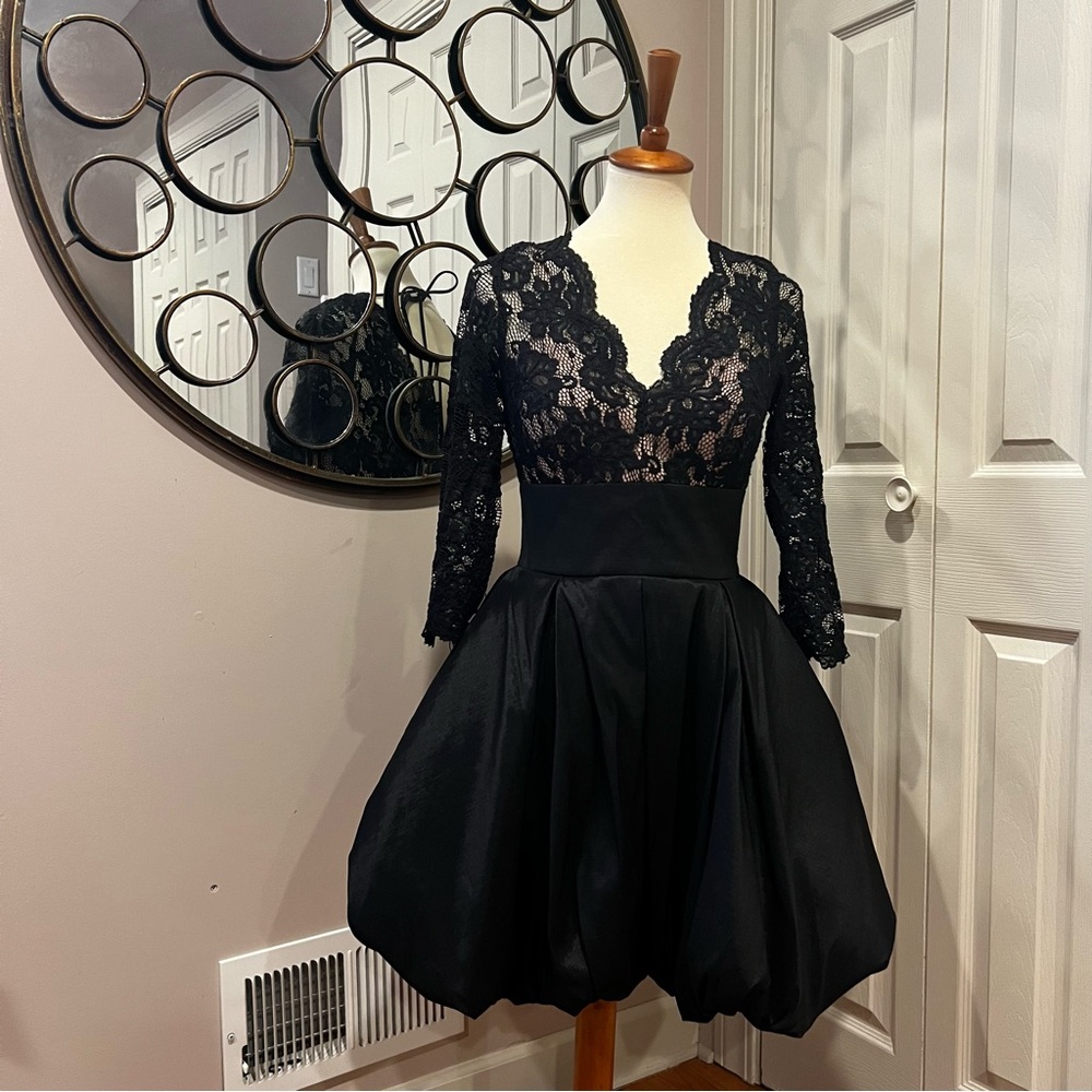 Special Occasion Black Dress - Betsy & Adam